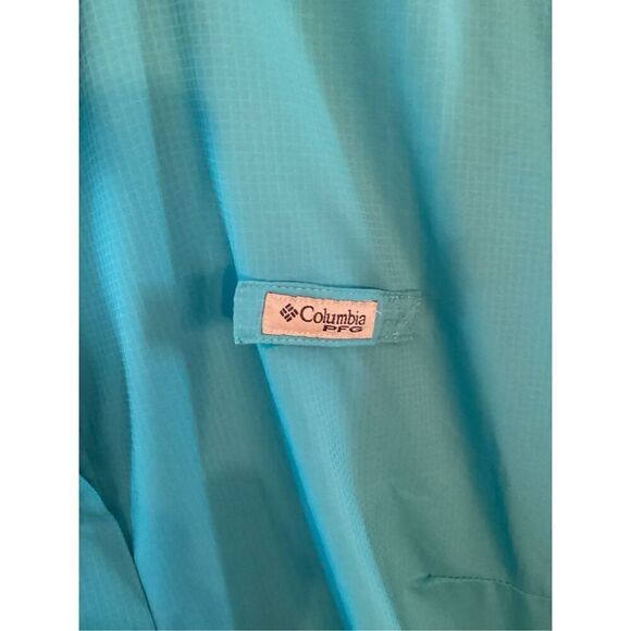 Columbia Womens PFG Tamiami II Short Sleeve Shirt Sz 3X Cape Fishing Vintage Blu - Picture 4 of 10